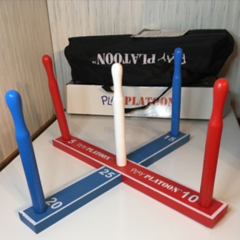 Ring Toss Game - Red, Blue, White - Picture 5 of 9